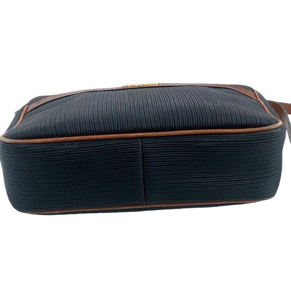 Salvatore Ferragamo Vintage Black Brown Leather Crossbody Handbag - Picture 4 of 13